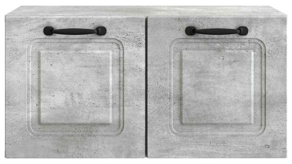 Fali TV szekrény Betonszürke 59,5 x 31 x 30 cm Szerelt Fa