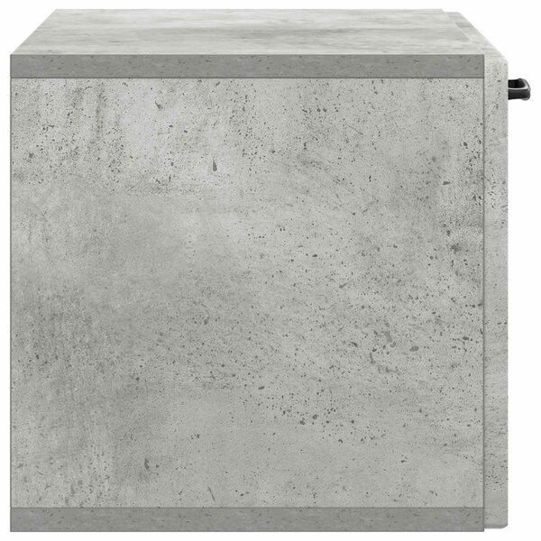 Fali TV szekrény Betonszürke 59,5 x 31 x 30 cm Szerelt Fa