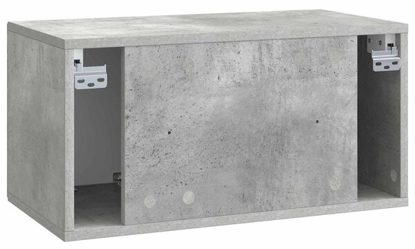 Fali TV szekrény Betonszürke 59,5 x 31 x 30 cm Szerelt Fa