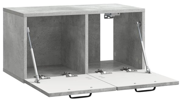 Fali TV szekrény Betonszürke 59,5 x 31 x 30 cm Szerelt Fa