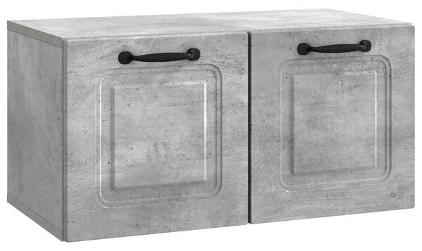 Fali TV szekrény Betonszürke 59,5 x 31 x 30 cm Szerelt Fa