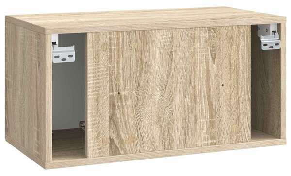 Fali TV szekrény Sonoma Tölgy 59,5 x 31 x 30 cm Szerelt Fa