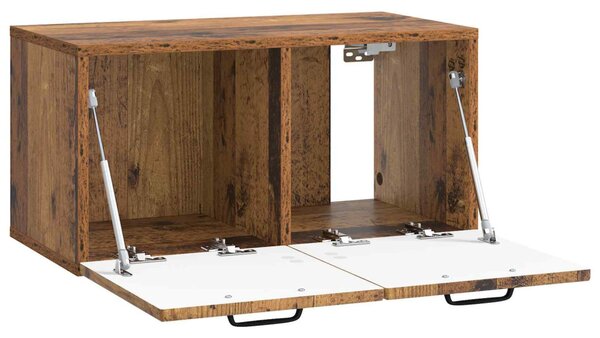 Fali TV szekrény Antik Fa 59,5 x 31 x 30 cm Szerelt Fa