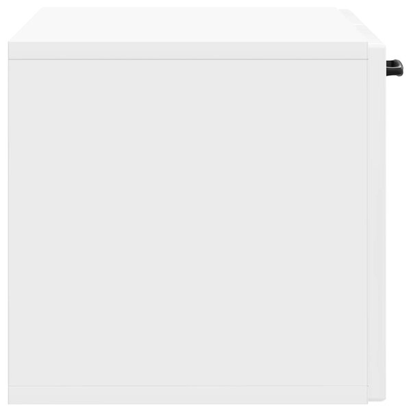 Fali TV szekrény Magasfényű Fehér 59,5 x 31 x 30 cm Szerelt Fa