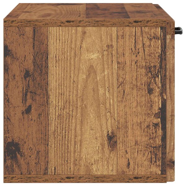 Fali TV szekrény Antik Fa 59,5 x 31 x 30 cm Szerelt Fa