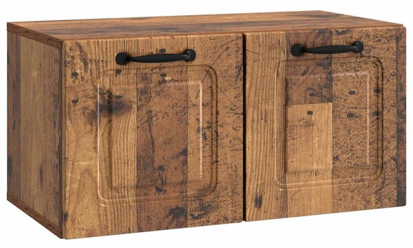 Fali TV szekrény Antik Fa 59,5 x 31 x 30 cm Szerelt Fa