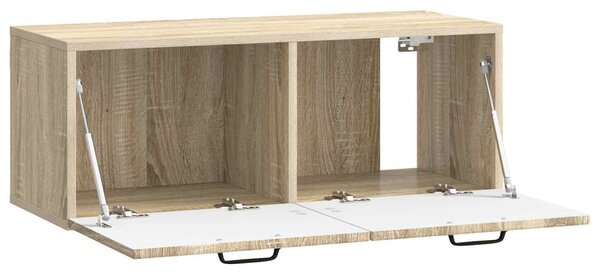 Fali TV szekrény Sonoma Tölgy 78,5 x 31 x 30 cm Szerelt Fa