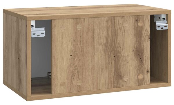 Fali TV szekrény Kézműves Tölgy 59,5 x 31 x 30 cm Szerelt Fa