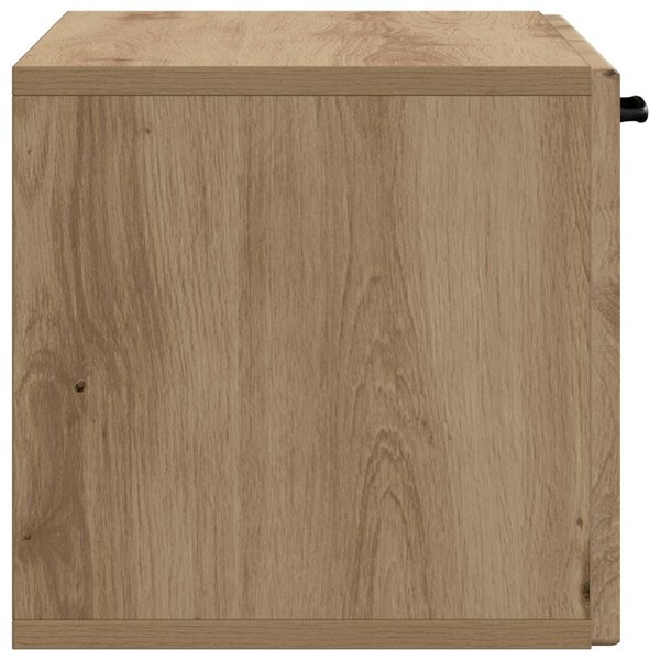 Fali TV szekrény Kézműves Tölgy 59,5 x 31 x 30 cm Szerelt Fa