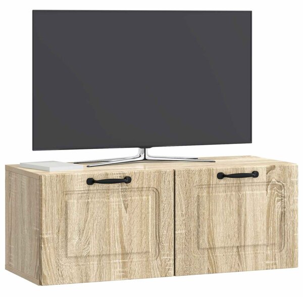 Fali TV szekrény Sonoma Tölgy 78,5 x 31 x 30 cm Szerelt Fa