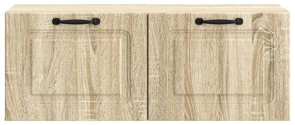 Fali TV szekrény Sonoma Tölgy 78,5 x 31 x 30 cm Szerelt Fa