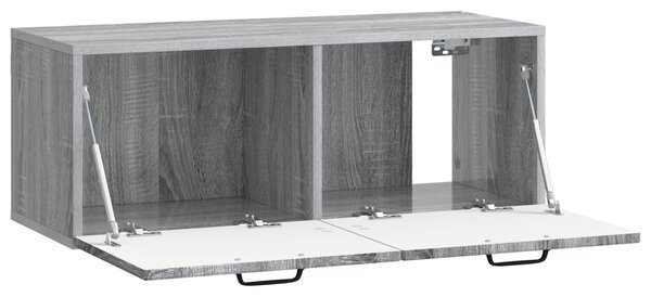 Fali TV szekrény Szürke Sonoma 78,5 x 31 x 30 cm Szerelt Fa