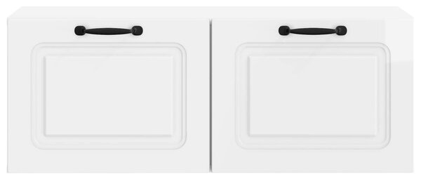 Fali TV szekrény Magasfényű Fehér 78,5 x 31 x 30 cm Szerelt Fa
