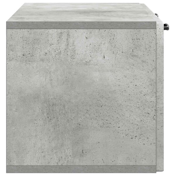 Fali TV szekrény Betonszürke 78,5 x 31 x 30 cm Szerelt Fa