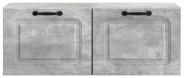 Fali TV szekrény Betonszürke 78,5 x 31 x 30 cm Szerelt Fa