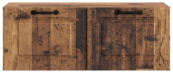 Fali TV szekrény Antik Fa 78,5 x 31 x 30 cm Szerelt Fa