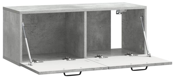 Fali TV szekrény Betonszürke 78,5 x 31 x 30 cm Szerelt Fa