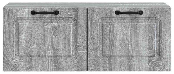 Fali TV szekrény Szürke Sonoma 78,5 x 31 x 30 cm Szerelt Fa
