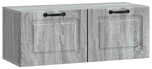 Fali TV szekrény Szürke Sonoma 78,5 x 31 x 30 cm Szerelt Fa