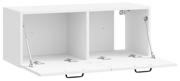 Fali TV szekrény Magasfényű Fehér 78,5 x 31 x 30 cm Szerelt Fa