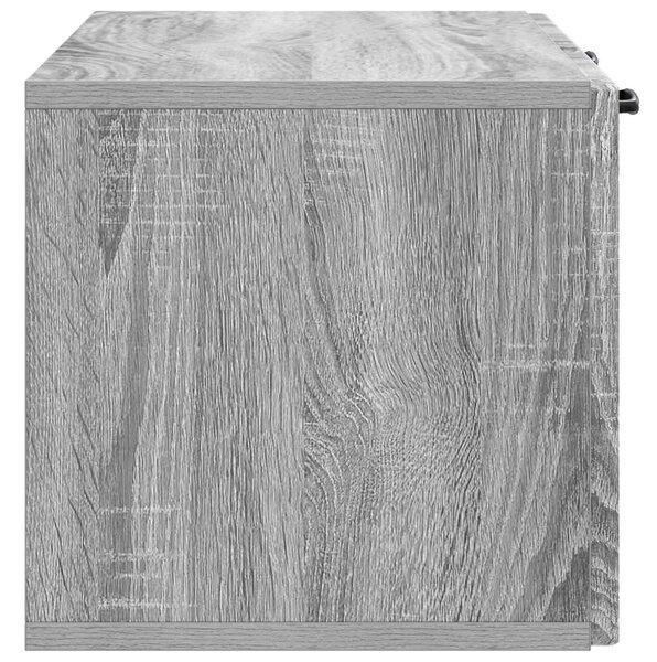 Fali TV szekrény Szürke Sonoma 78,5 x 31 x 30 cm Szerelt Fa