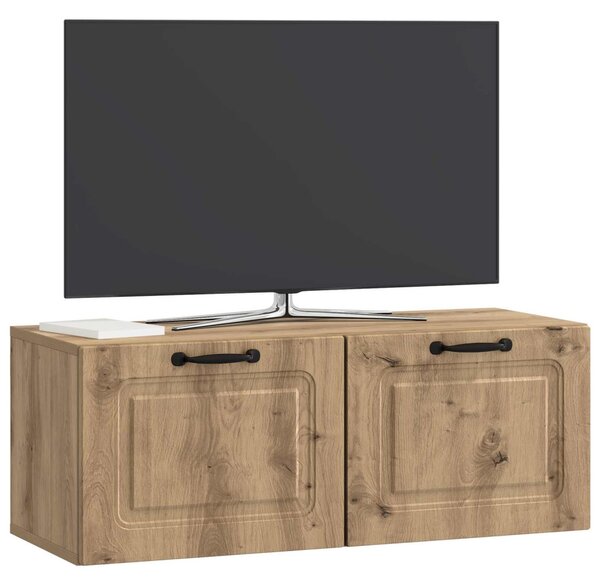 Fali TV szekrény Kézműves Tölgy 78,5 x 31 x 30 cm Szerelt Fa