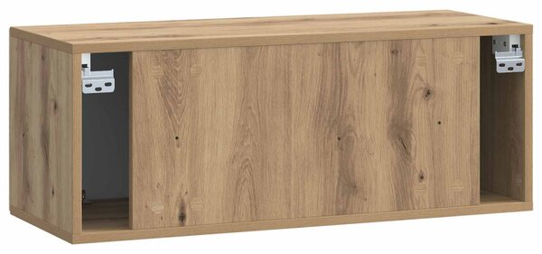 Fali TV szekrény Kézműves Tölgy 78,5 x 31 x 30 cm Szerelt Fa