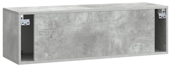 Fali TV szekrény Betonszürke 98 x 31 x 30 cm Szerelt Fa
