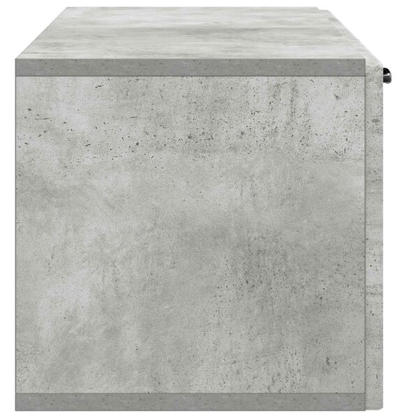 Fali TV szekrény Betonszürke 98 x 31 x 30 cm Szerelt Fa