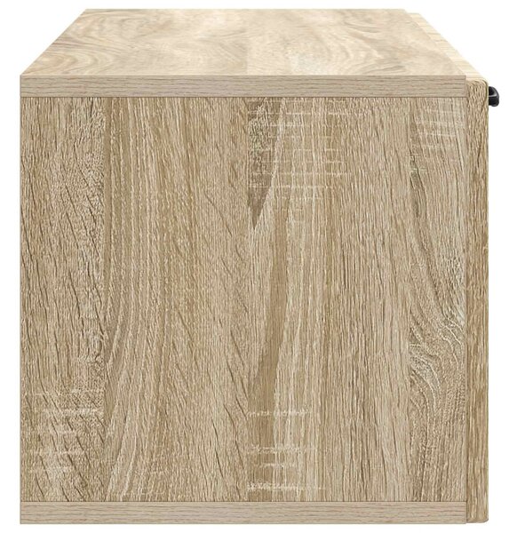 Fali TV szekrény Sonoma Tölgy 98 x 31 x 30 cm Szerelt Fa