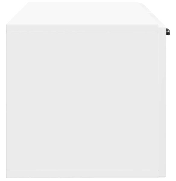 Fali TV szekrény Magasfényű Fehér 98 x 31 x 30 cm Szerelt Fa