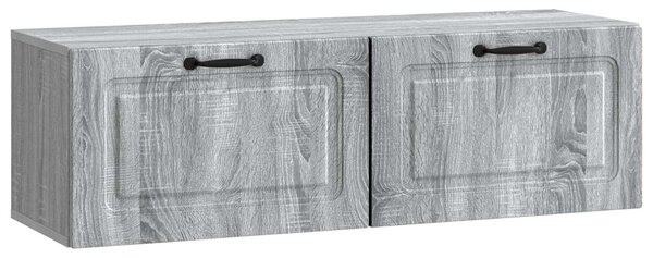 Fali TV szekrény Szürke Sonoma 98 x 31 x 30 cm Szerelt Fa