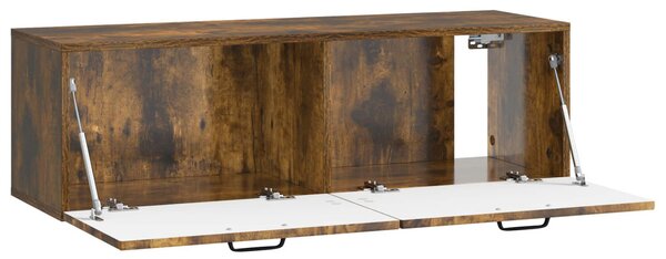 Fali TV szekrény Füstös Tölgy 98 x 31 x 30 cm Szerelt Fa