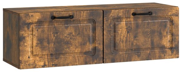 Fali TV szekrény Füstös Tölgy 98 x 31 x 30 cm Szerelt Fa