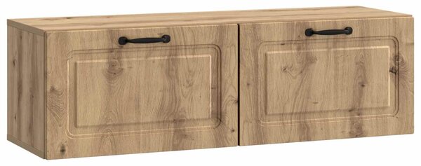 Fali TV szekrény Kézműves Tölgy 98 x 31 x 30 cm Szerelt Fa