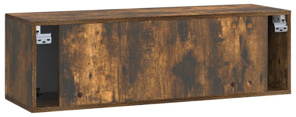 Fali TV szekrény Füstös Tölgy 98 x 31 x 30 cm Szerelt Fa