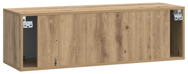 Fali TV szekrény Kézműves Tölgy 98 x 31 x 30 cm Szerelt Fa