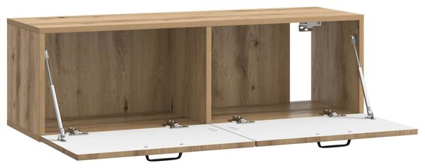Fali TV szekrény Kézműves Tölgy 98 x 31 x 30 cm Szerelt Fa