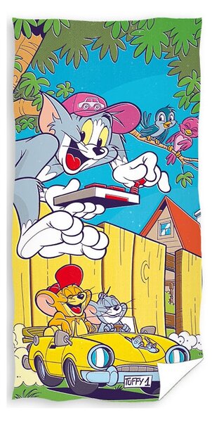 Strandtörülköző Tom & Jerry Szélesség: 70 cm | Hossz: 140 cm