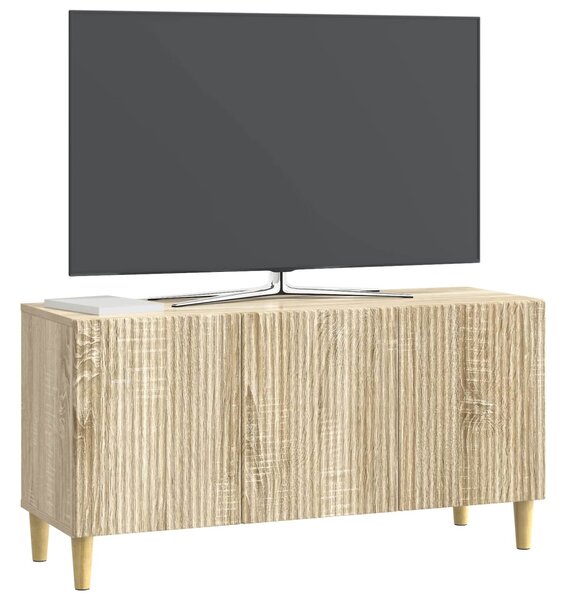 TV szekrény Sonoma Tölgy 99 x 34,5 x 50 cm Szerelt Fa
