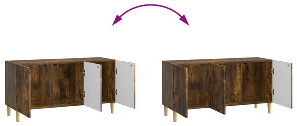 TV szekrény Füstös Tölgy 99 x 34,5 x 50 cm Szerelt Fa