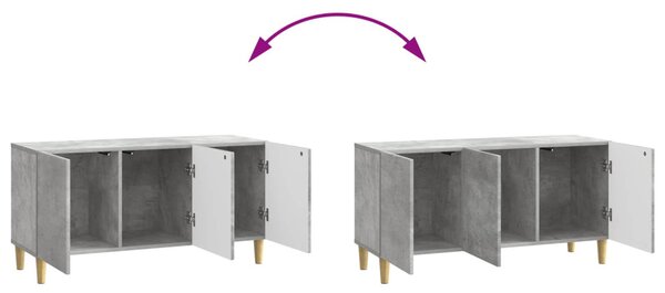 TV szekrény Betonszürke 99 x 34,5 x 50 cm Szerelt Fa