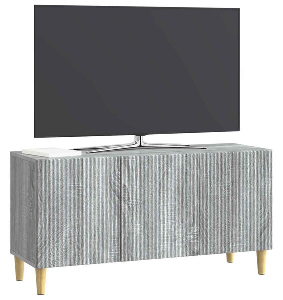 TV szekrény Szürke Sonoma 99 x 34,5 x 50 cm Szerelt Fa