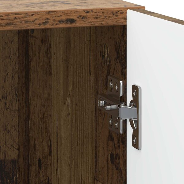 Éjjeliszekrény 2 pcs Antik Fa 43 x 34,5 x 50 cm Szerelt Fa
