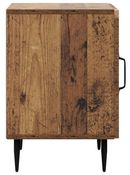 Éjjeliszekrény 2 pcs Antik Fa 43 x 34,5 x 50 cm Szerelt Fa