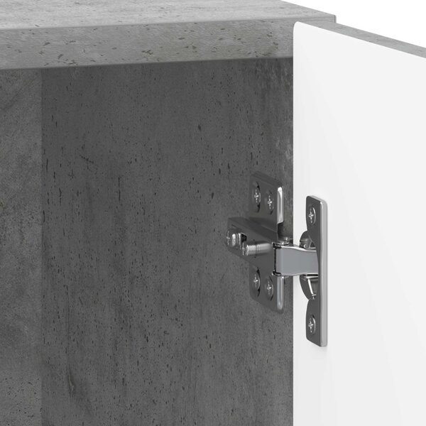 Éjjeliszekrény 2 pcs Betonszürke 43 x 34,5 x 50 cm Szerelt Fa