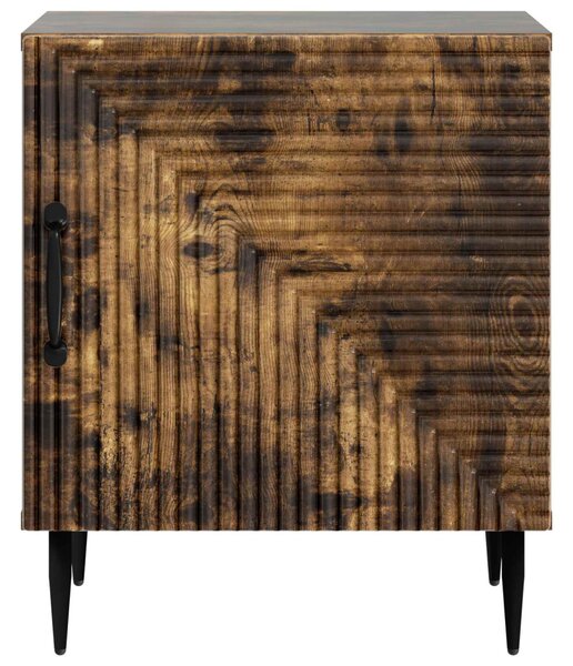 Éjjeliszekrény 2 pcs Füstös Tölgy 43 x 34,5 x 50 cm Szerelt Fa