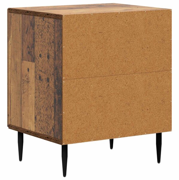 Éjjeliszekrény 2 pcs Antik Fa 43 x 34,5 x 50 cm Szerelt Fa