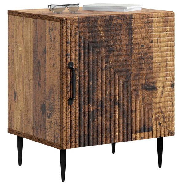 Éjjeliszekrény 2 pcs Antik Fa 43 x 34,5 x 50 cm Szerelt Fa