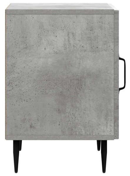 Éjjeliszekrény 2 pcs Betonszürke 43 x 34,5 x 50 cm Szerelt Fa